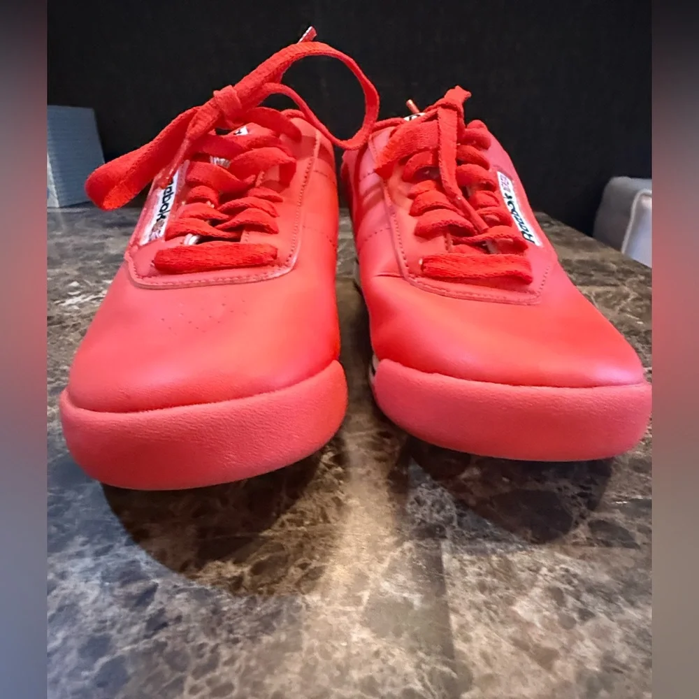 Reebok. Princess Lifestyle Sneaker. Red/White/Black. Size 6.